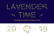 LAVENDER-TIME-Color font, a Font by Zimages (Thumbnail 1 of 10)
