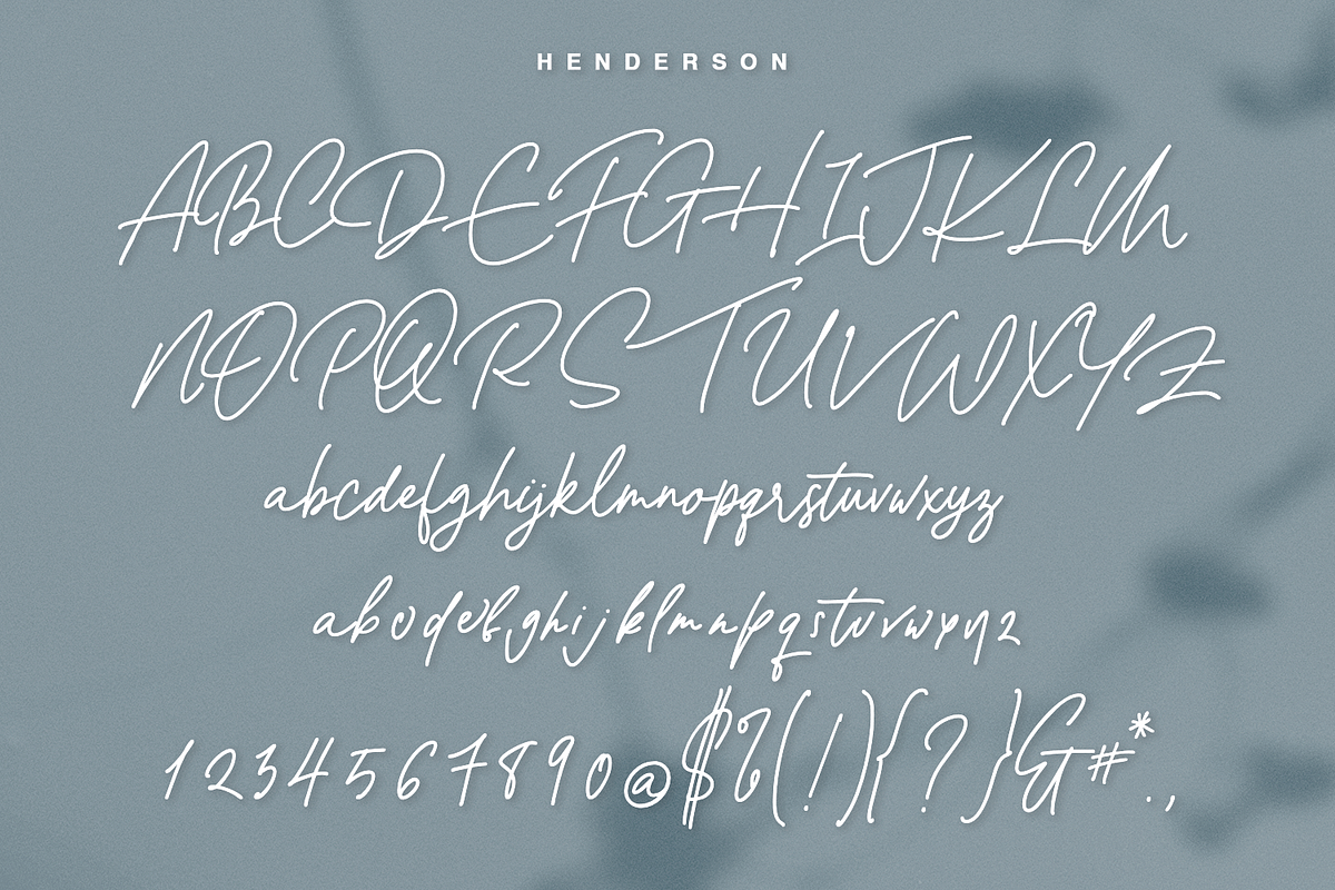 Henderson Script, a Script Font by Quothron (Photo 6 of 8)
