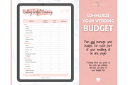 Wedding Budget Planner - Pink BUNDLE, a Templates & Theme by Templatables (Thumbnail 3 of 10)