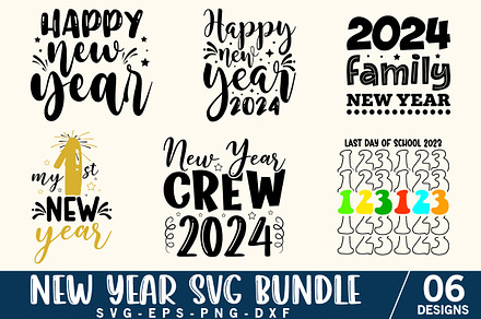 Happy new Year SVG Bundle