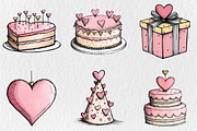 Valentine Birthday Clipart, a Seasonal Illustration by Rose Art (Thumbnail 4 of 6)