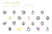 Minimal Vegan icon set, an Outline Icon by Vineta Rendon (Thumbnail 2 of 4)