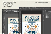 Winter Ski Trip Flyer Template, a Flyer Template by Hole Hope Design (Thumbnail 4 of 5)