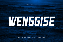 Wenggise - Font