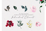 Watercolor Flowers Floral Clipart, an Illustration by WalaPalette (Thumbnail 5 of 5)