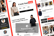 Zephyra - Editorial Fashion Landing, a Landing Page Template by productype1 (Thumbnail 3 of 5)