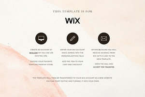 Wix Website Template - Boho Coach