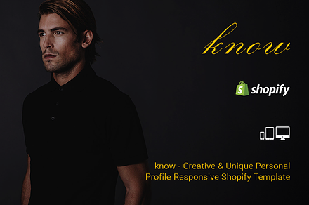 know Personal Profile Shopify Theme, a Shopify Template by ThemeTidy Shopify Agency