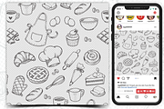 Baker Seamless Pattern Set, a Pattern Graphic by regalDRAW (Thumbnail 3 of 3)
