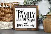 Family Sign Bundle - Farmhouse Signs, a Decorative Illustration by OldMarket Designs (Thumbnail 8 of 11)