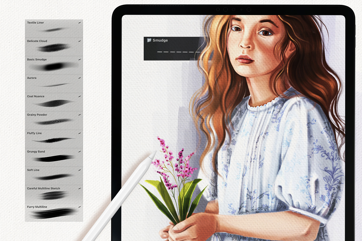 ARTIST'S STUDIO PROCREATE KIT, a Brush Add-On by AlexandraArt (Photo 8 of 17)