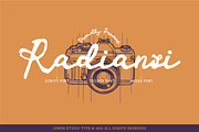 Radiansi - Vintage Script, a Script Font by Lemon Studio Type (Thumbnail 1 of 7)