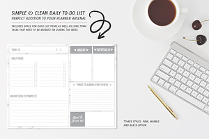 EDITABLE Daily To-Do List Page