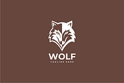 Wolf Head Logo Template, a Branding & Logo Template by yopie (Thumbnail 1 of 3)