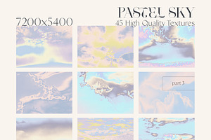 PASTEL SKY Grainy Gradient Textures