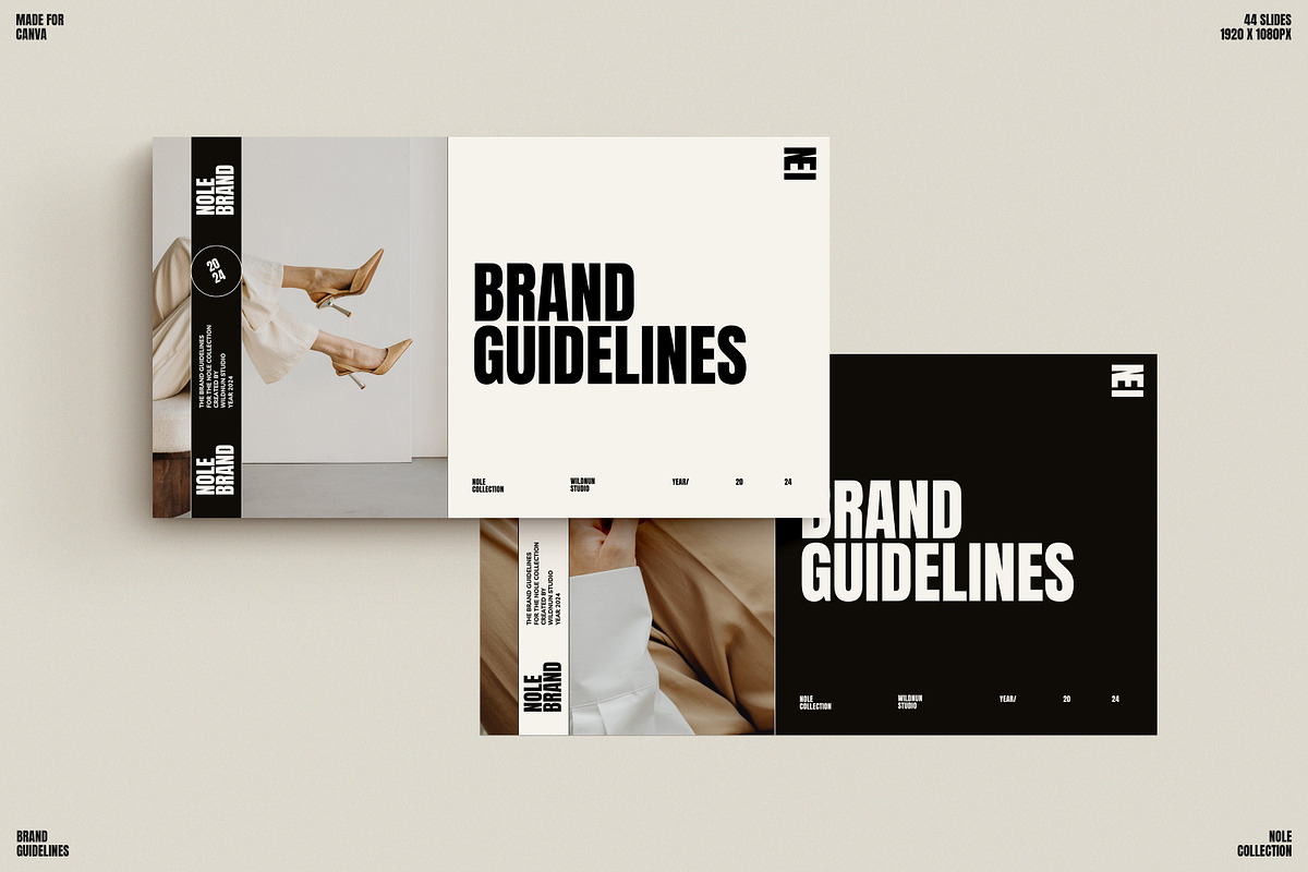 NOLE / Brand Guidelines, a Presentation Template by Wildnun Studio (Photo 1 of 16)