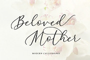 Beloved Mother | Calligraphy Font, a Script Font by Yuby Creative (Thumbnail 1 of 11)