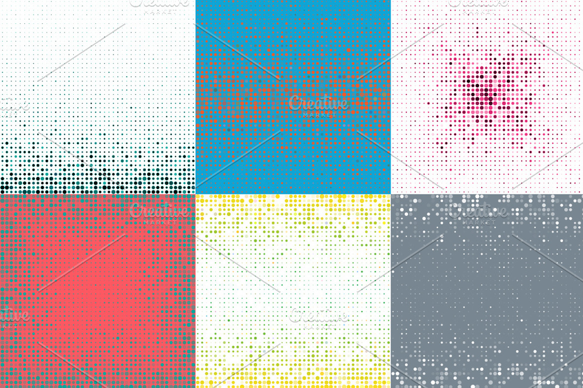 Vector Dots Pattern Backgrounds preview 2