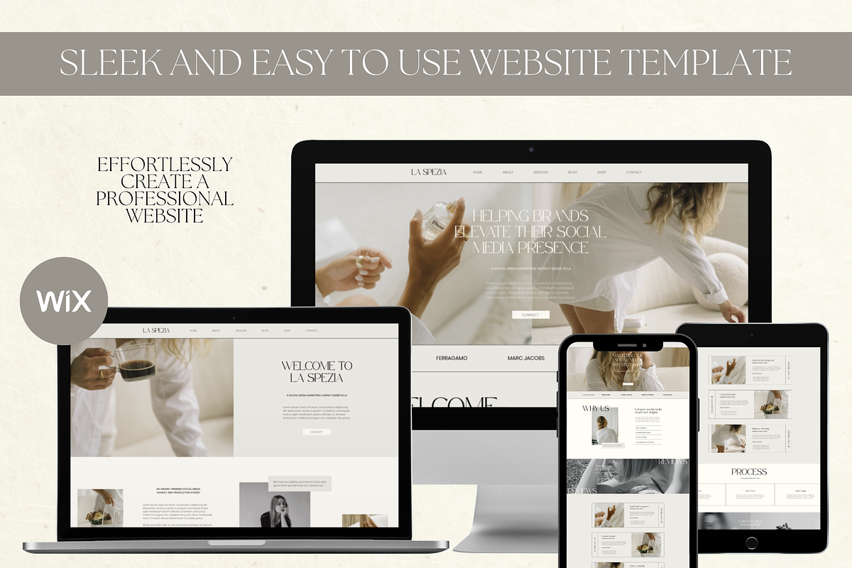 Wix Website Template Small Business, a Wix Template by Branding Babe Co. (Photo 2 of 10)