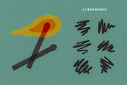Printing Press Illustrator Brushes, a Brush Add-On by pixelbuddha.net (Thumbnail 4 of 11)
