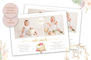 PSD Photo Session Card Template 64