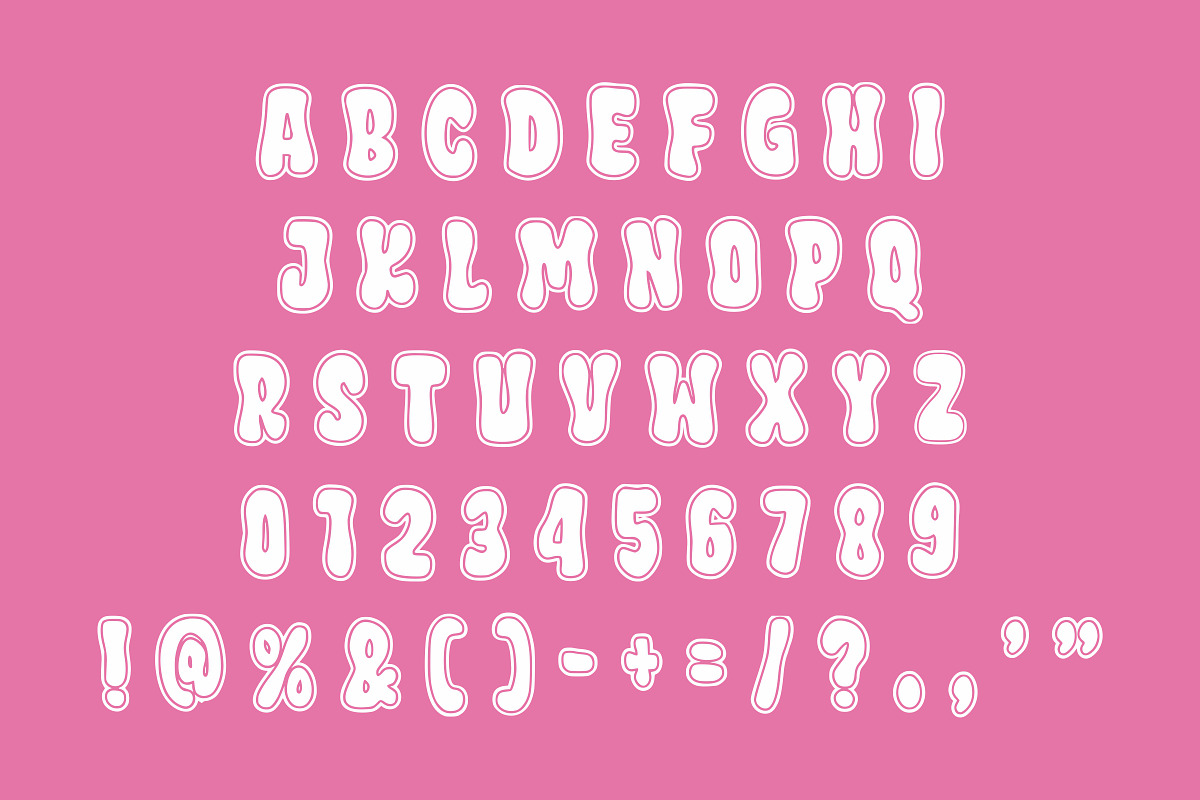 Double Groovy - Retro Font, a Sans Serif Font by Limited.studio (Photo 5 of 5)