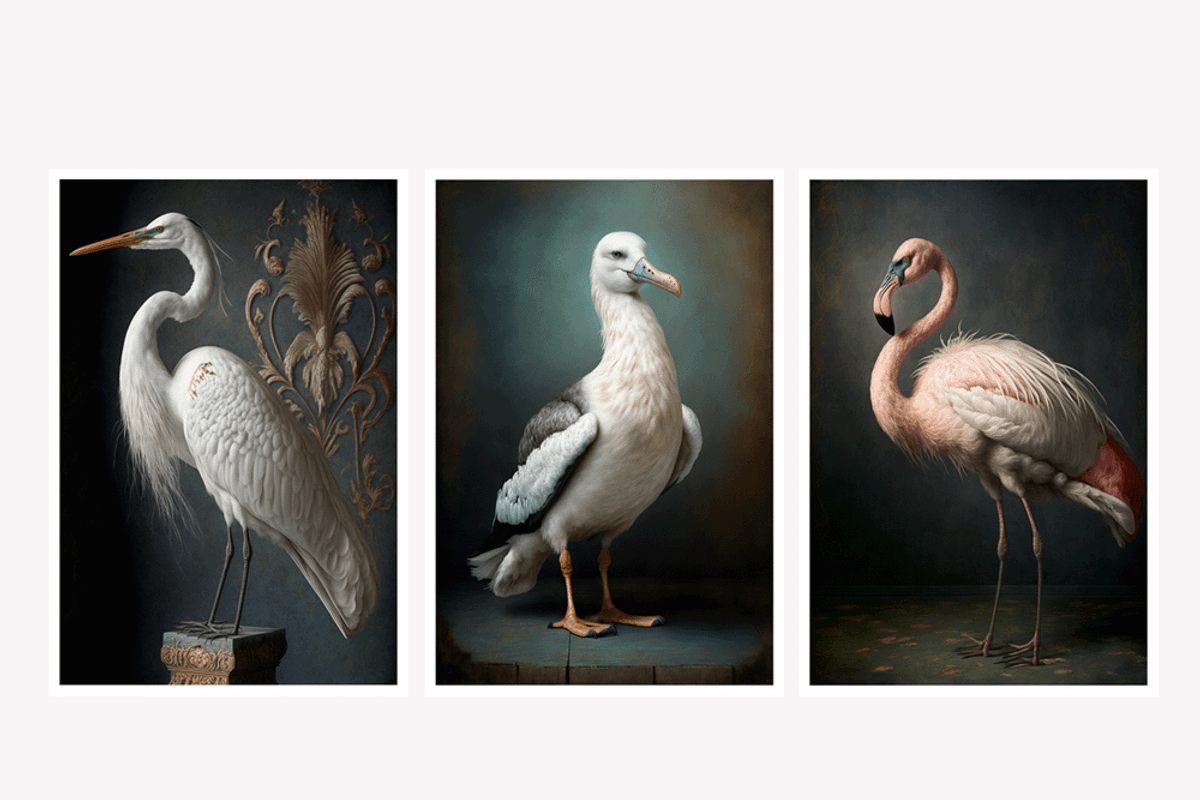 Biwi Collection · Majestic Birds, a Texture Illustration by milatovar (Photo 14 of 17)