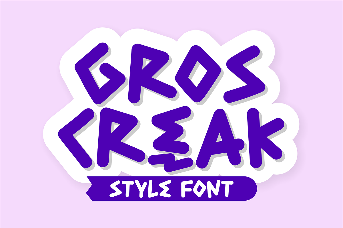 Gros Creak Font, a Script Font by Mabhal Studio (Photo 1 of 10)
