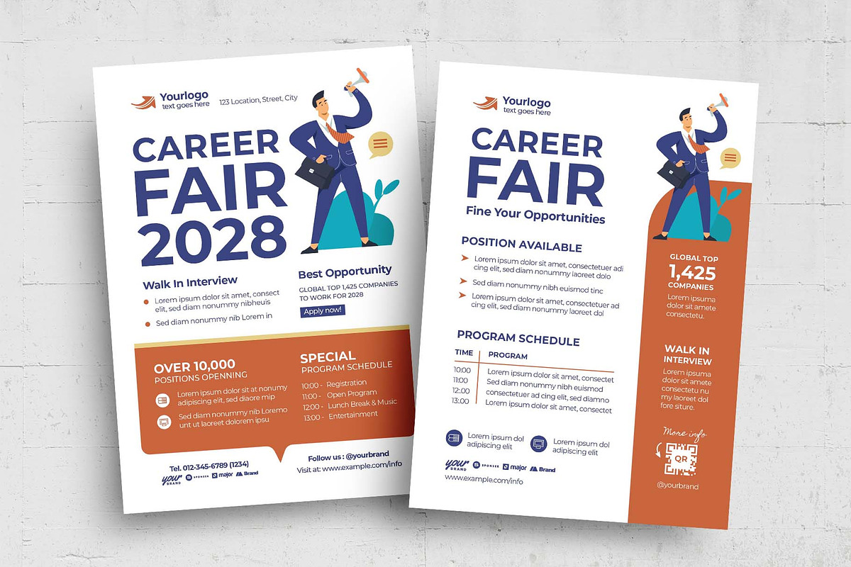 Job Fair Recruitment Flyer Template, a Flyer Template by BrandPacks (Photo 1 of 5)