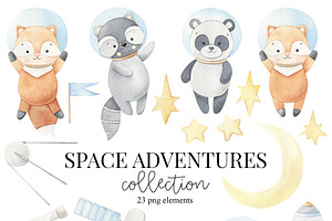 Space Adventures - Watercolor Set