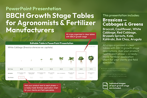 BBCH Growth Stages, Cabbages & Green