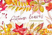 Autumn leaves, a Decorative Illustration by Ann Astro (Thumbnail 1 of 9)