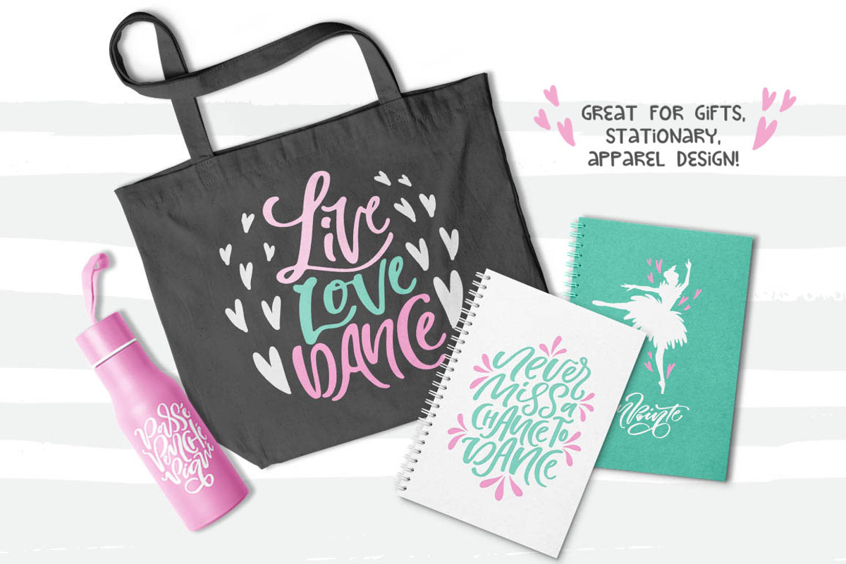 Ballet Lettering & Clipart, a Decorative Illustration by PicByKate (Photo 6 of 9)