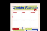 Daily & Weekly Planner, a Stationery Template by Neermana (Thumbnail 4 of 4)