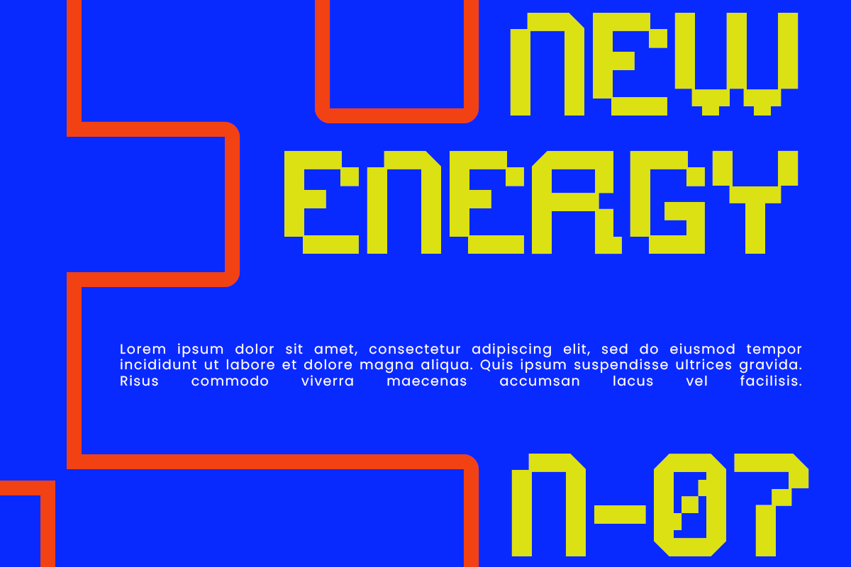 Nexmod Futuristic Decorative Display, a Sans Serif Font by roomspace creative lab (Photo 3 of 10)