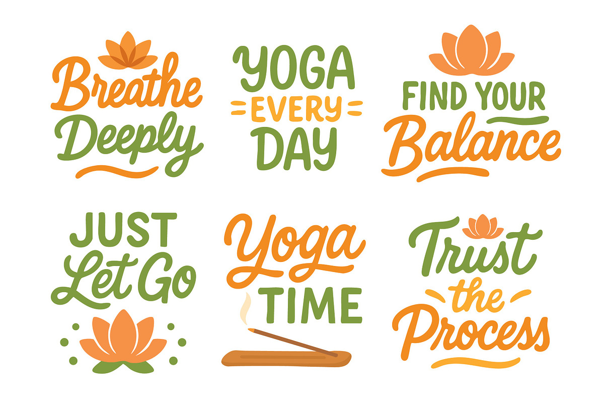 Yoga Set, a Healthcare Illustration by ananastya (Photo 12 of 12)