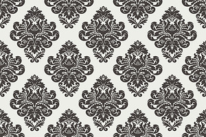 Damask Seamless Patterns Set