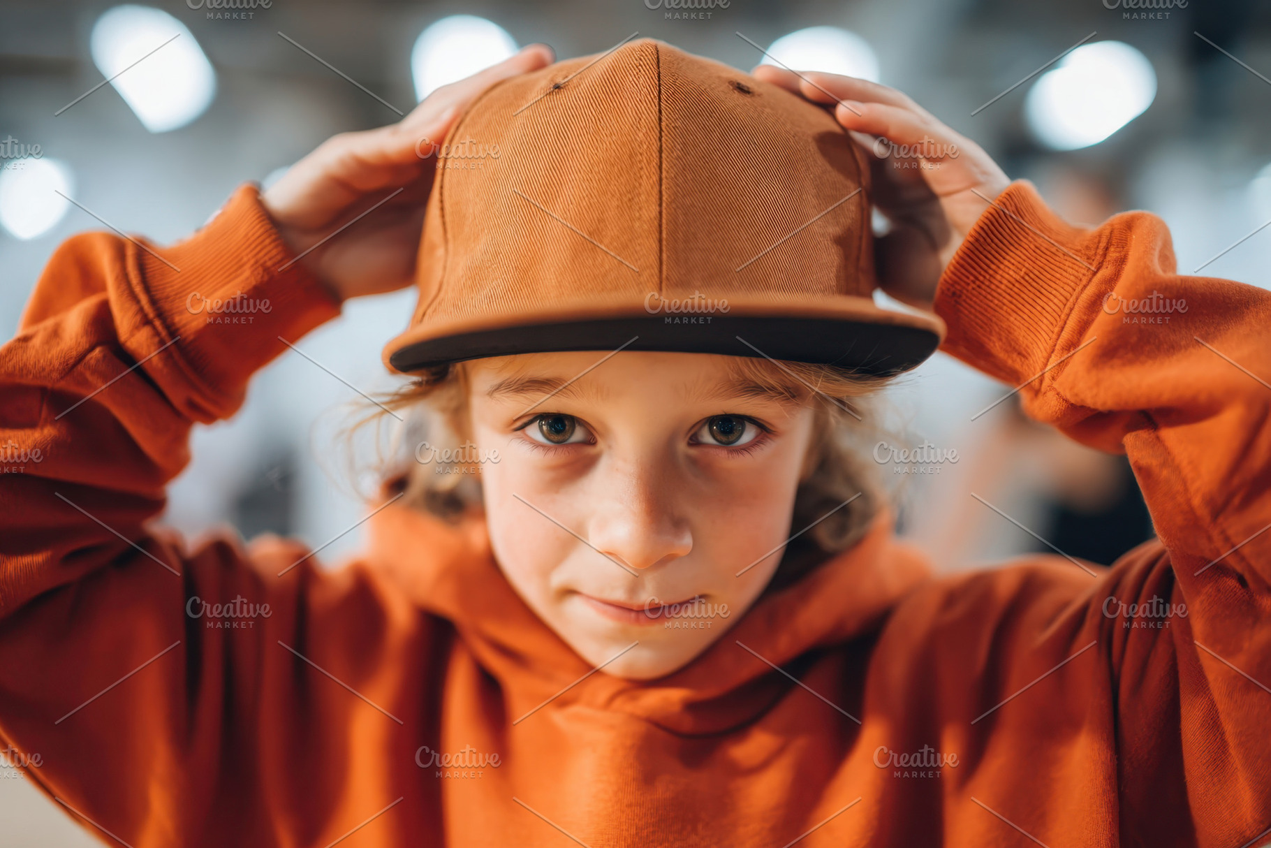 Young boy in cap and hoodie, a Sports & Recreation Photo by AlyaAnd