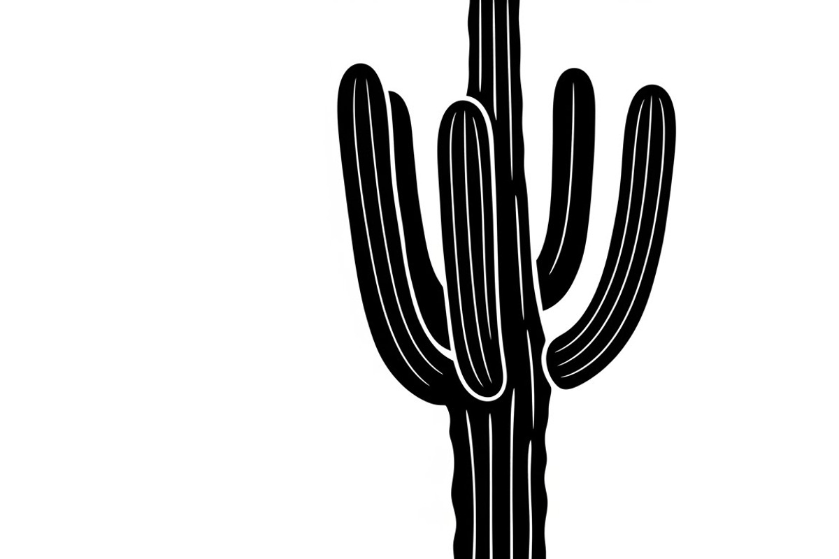 collection desert cactus silhouettes, an Illustration by Amazin_art (Photo 17 of 33)