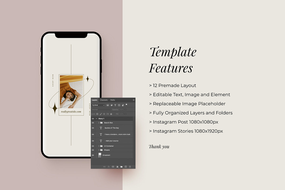 Sierra - Instagram Stories and Post, a Social Media Template by MYDesign (Photo 4 of 5)