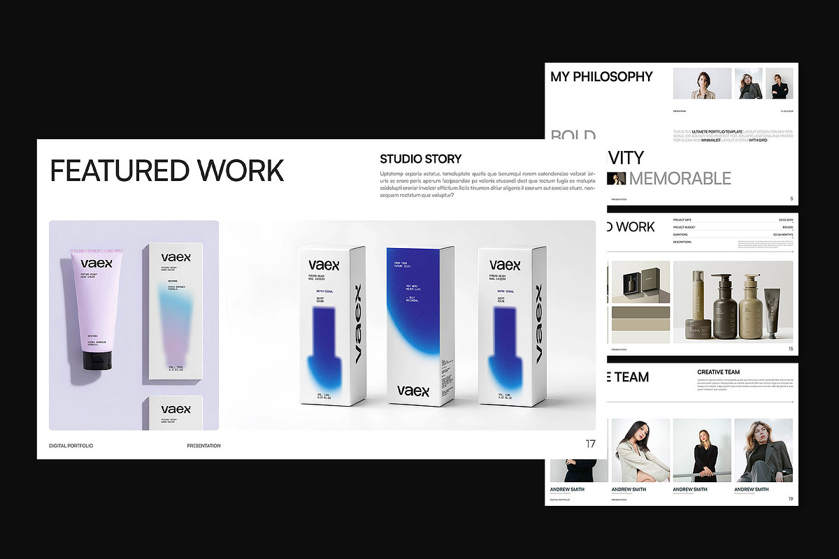 RIEN – PORTFOLIO DECK, a Presentation Template by Devators (Photo 3 of 7)