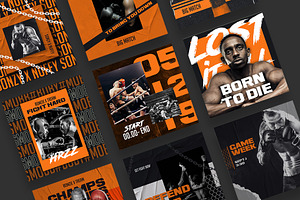 Boxing Instagram Templates