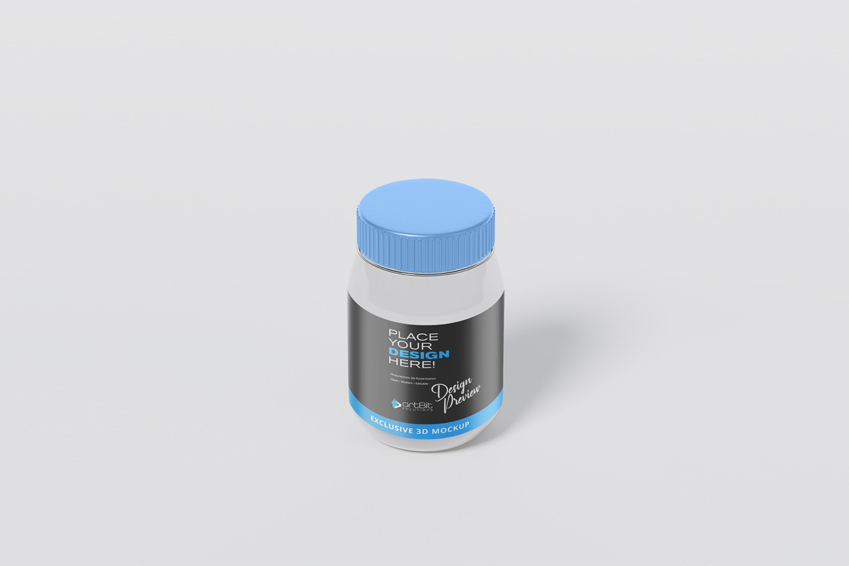 Glass Jar Set Packaging Mockup, a Cups & Container Mockup by artBit Design Studio (Photo 7 of 9)