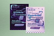 Pink Y2K Teen Birthday Invitation, an Invitation Template by graphicook (Thumbnail 1 of 3)