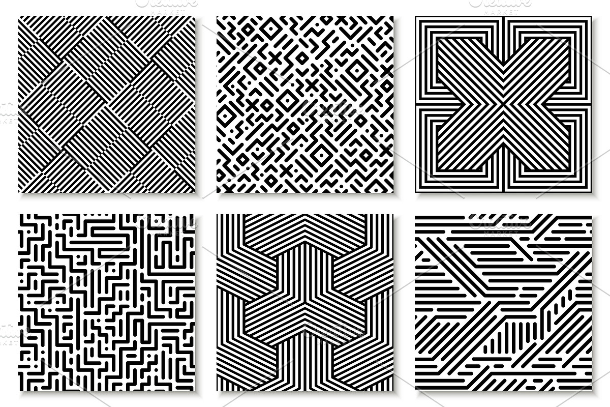 Seamless striped geometric patterns, a Pattern Graphic by ExpressShop (Photo 2 of 9)