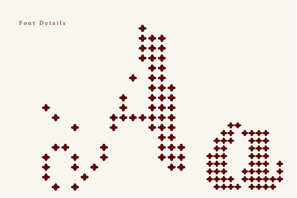 Petaliny | A Embroidery Font, a Handwritten Font by Berdansabersama (Photo 5 of 9)