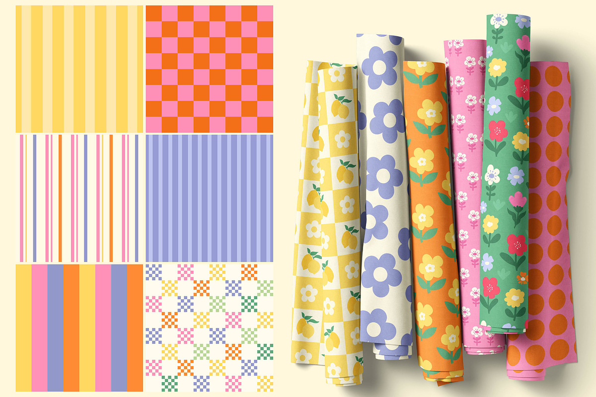 50 Summer seamless patterns, a Pattern Graphic by EltaMaxArt (Photo 3 of 12)