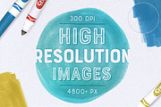 100+ Marker Textures & Shapes, a Texture Graphic by Kimmy Design (Thumbnail 2 of 6)