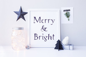 White Christmas SVG Font