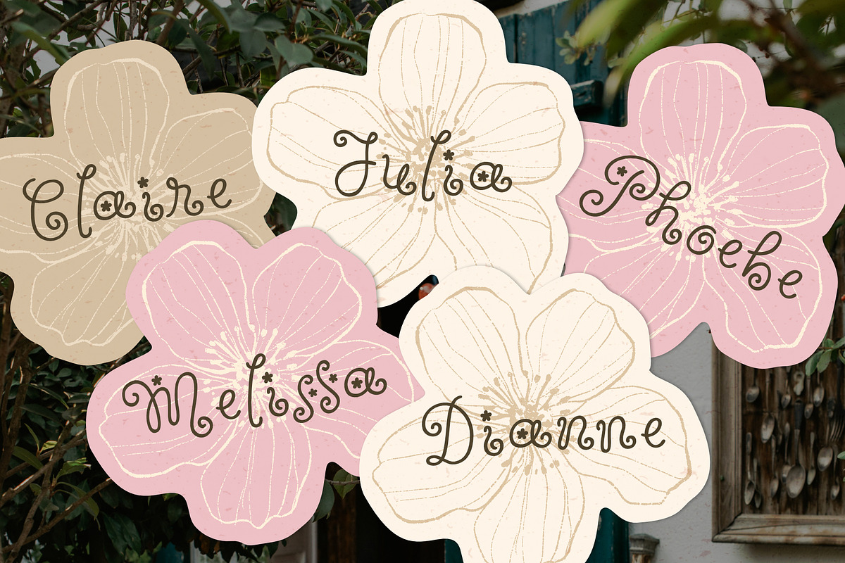 Wildflower Garden | Whimsical Font, a Handwritten Font by type peace (Photo 5 of 14)